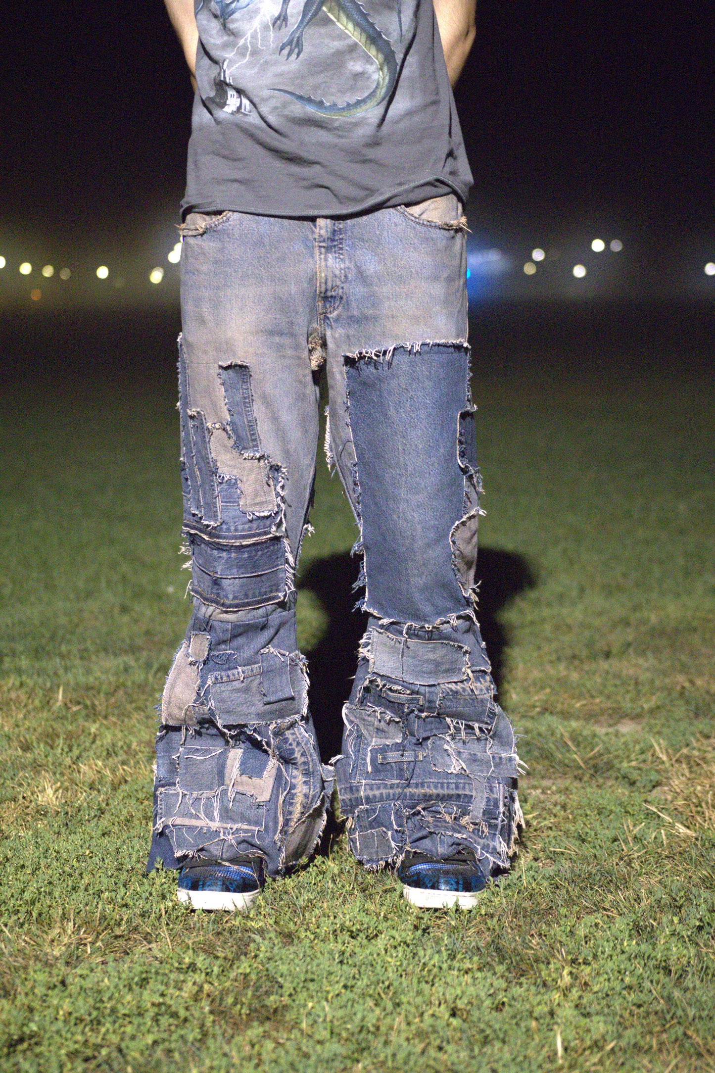 mud patchwork flares